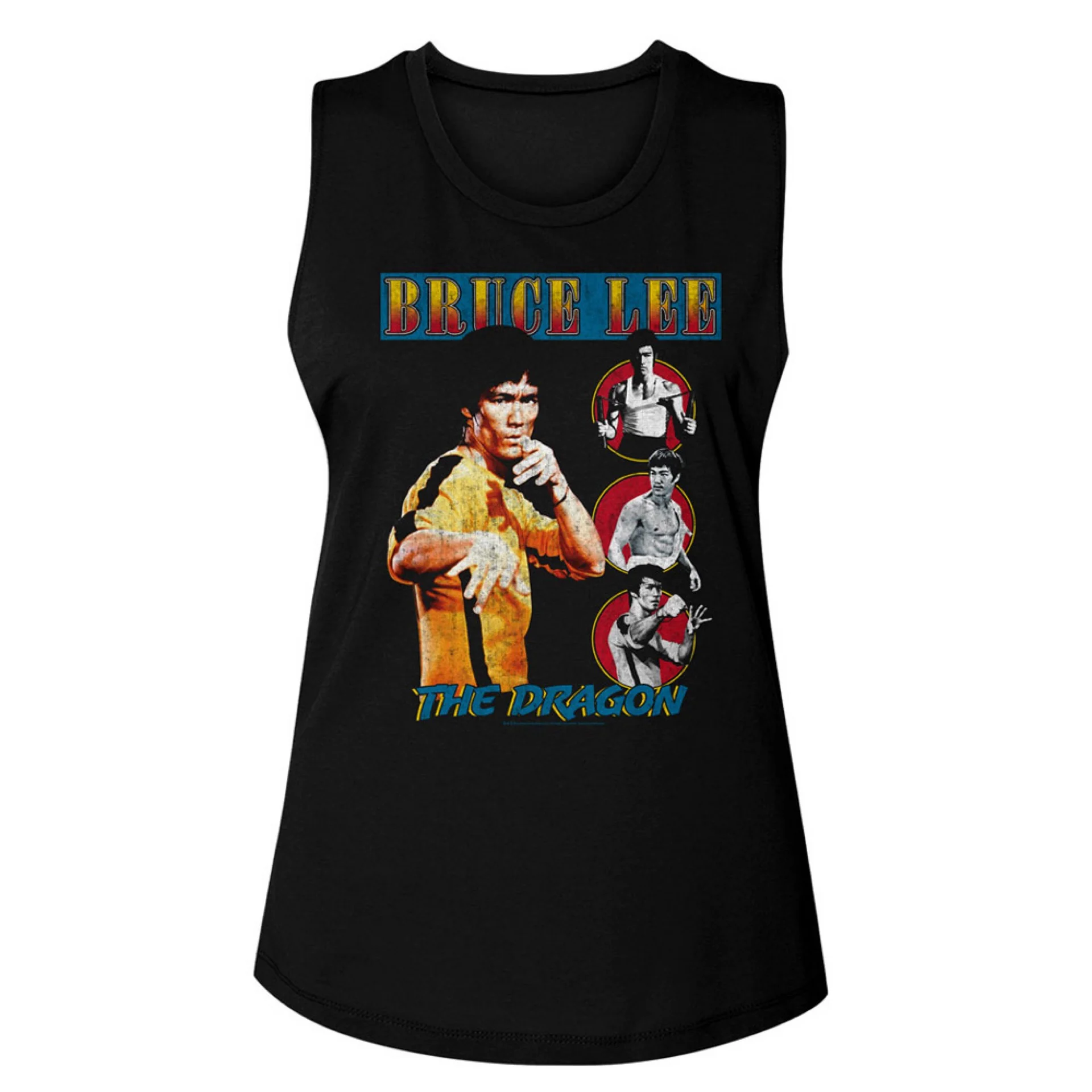 BRUCE LEE - Comic Cover Style Ladies Muscle Tank