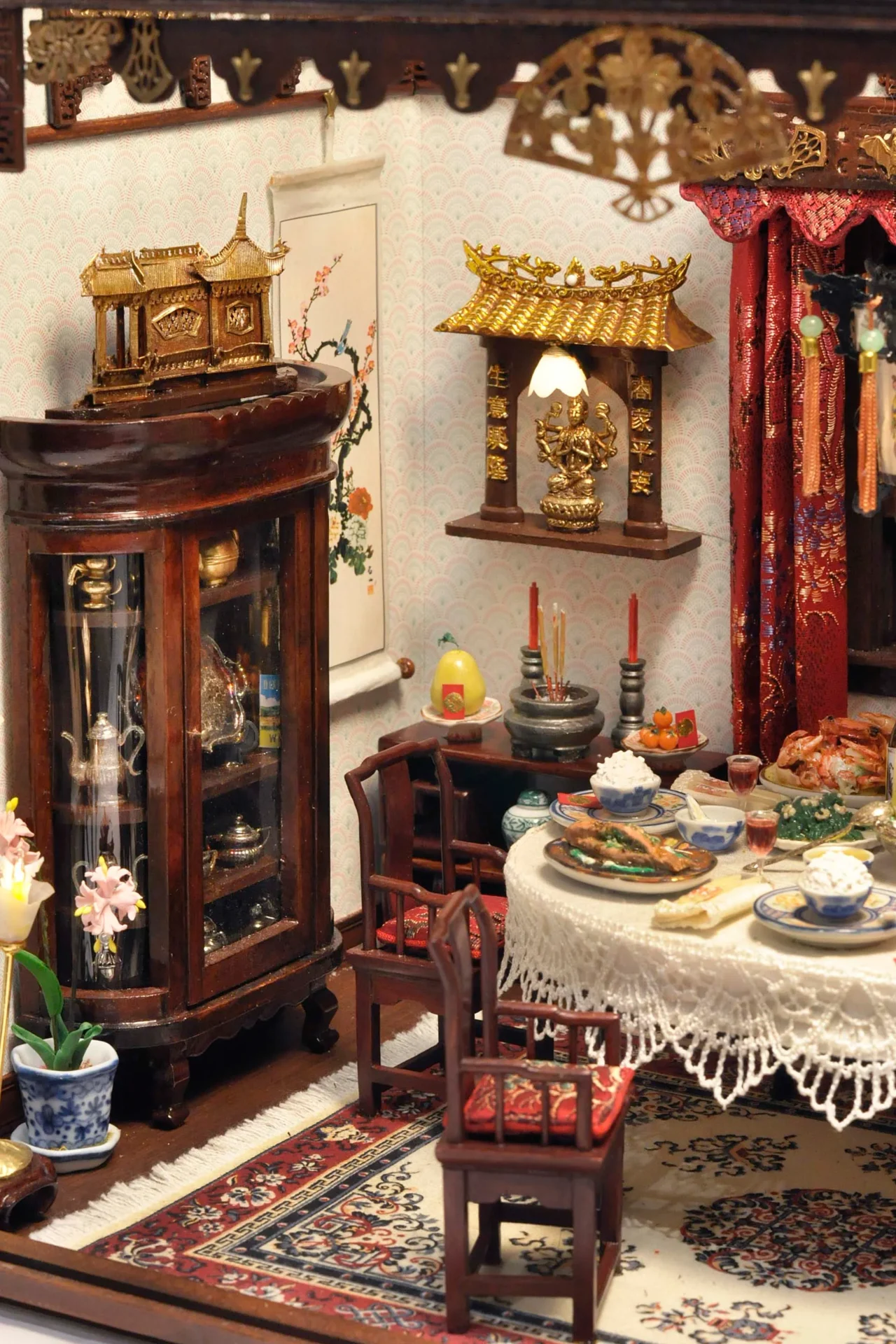 Frank Wong Postcard: Chinese Ancestral Table