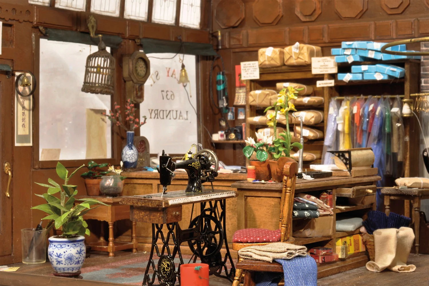 Frank Wong Postcard: Laundry Shop